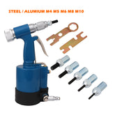Air Hydraulic Rivnut Nutserts Gun Pneumatic Riveter Rivet Nut Tool